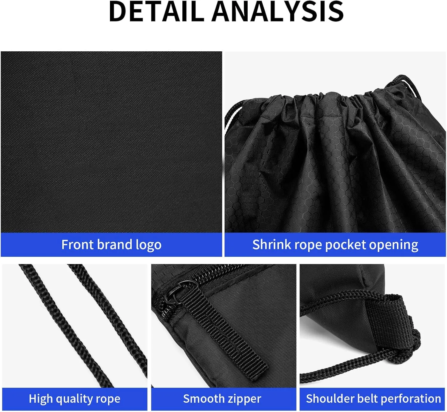 10pcs Drawstring Backpack String Bag: Gym Drawstring Bag for Men Bulk
