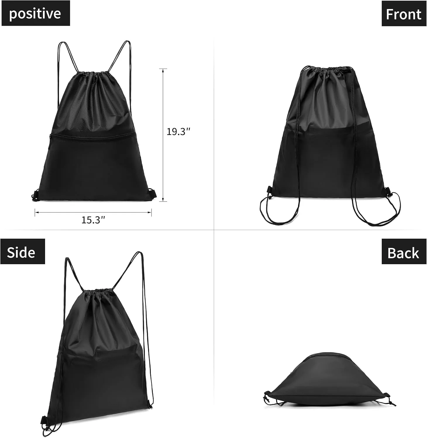 10pcs Drawstring Backpack String Bag: Gym Drawstring Bag for Men Bulk