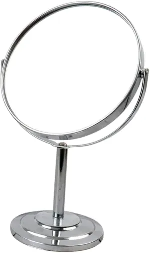 1pc Tabletop Makeup Mirror Magnifying Double-Sided Vanity Mirror Vintage Style Swivel Design for Makeup Skincare and Shaving Bedrooms and Dressing Rooms
