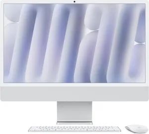 2024 Apple iMac Air with Apple M4 chip 8-core (24-inch, 16GB RAM, 256GB SSD Storage) Silver (Renewed)