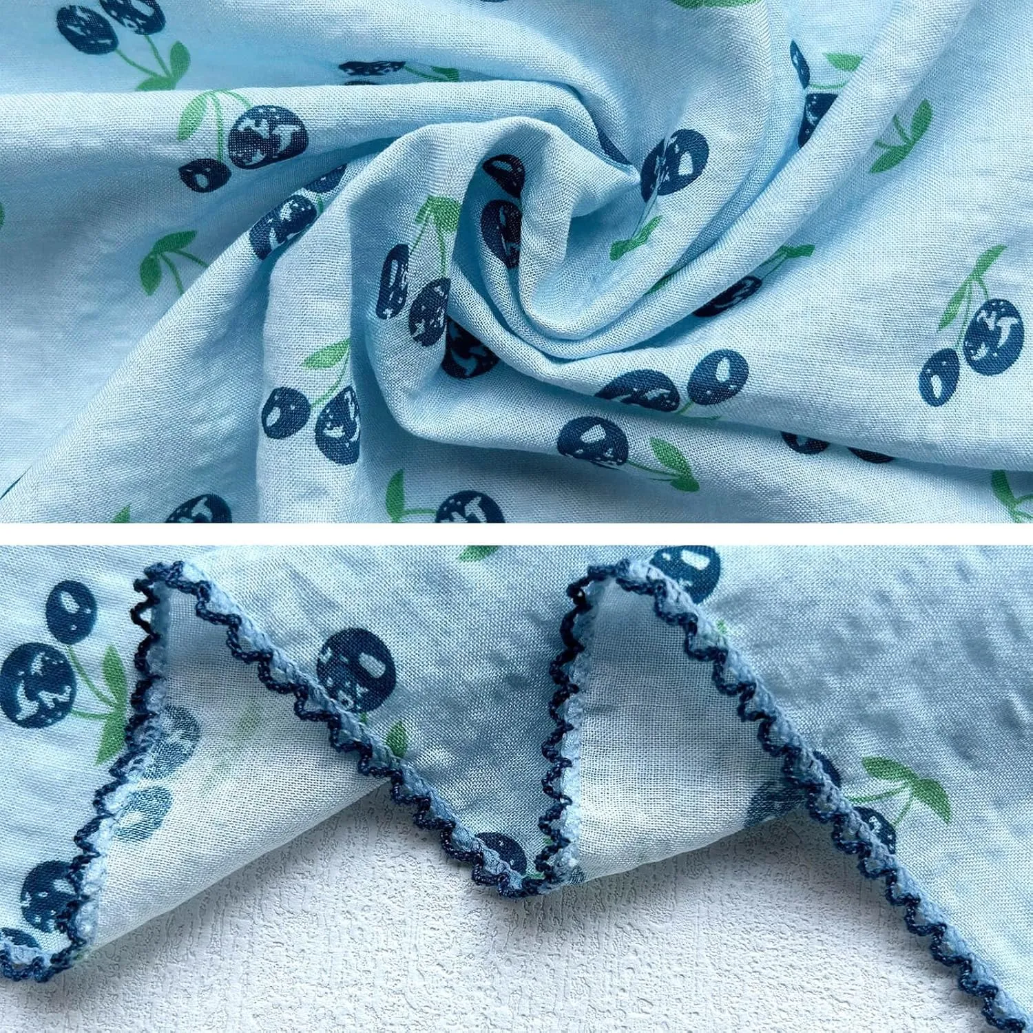 21"x21" Cotton Bandana for Women, Super Soft Puckered Fabric, Neck Scarf for Women, All-Occasion Gift