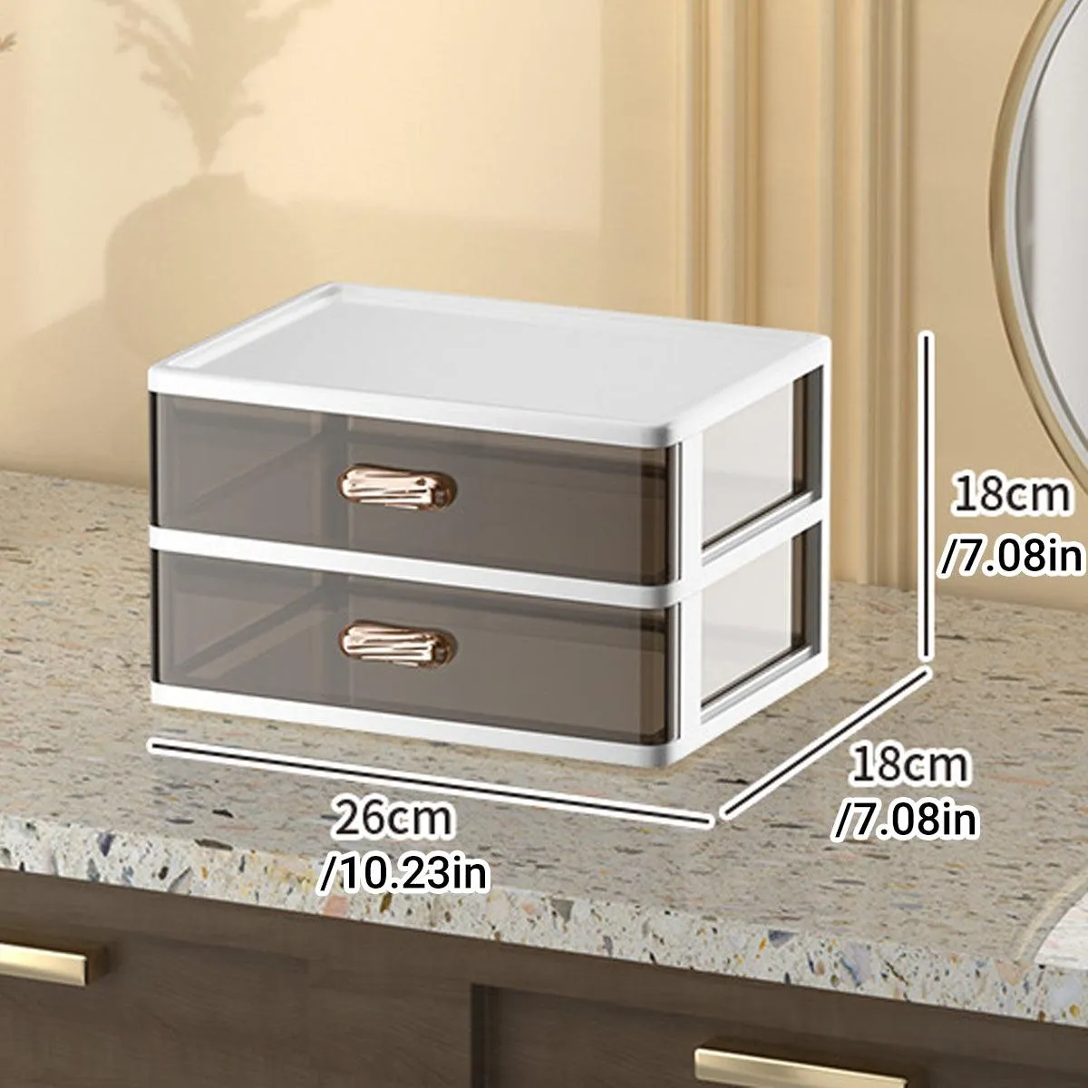 2/3 Tier Organizer Storage Shelf Multi Functional Cosmetic Bathroom Organizer Rack