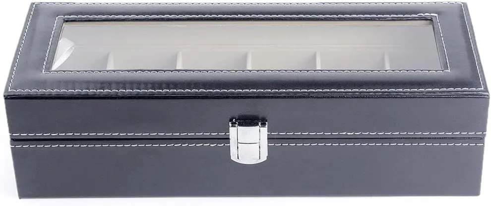 2/3/6 Slots Watch Storage Box Pu Leather Watch Organizer Mechanical Watches Display Holder Cases Jewelry Gift Box(2)