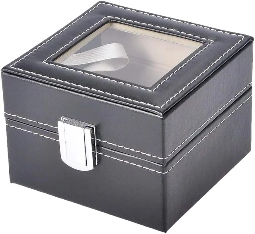 2/3/6 Slots Watch Storage Box Pu Leather Watch Organizer Mechanical Watches Display Holder Cases Jewelry Gift Box(2)