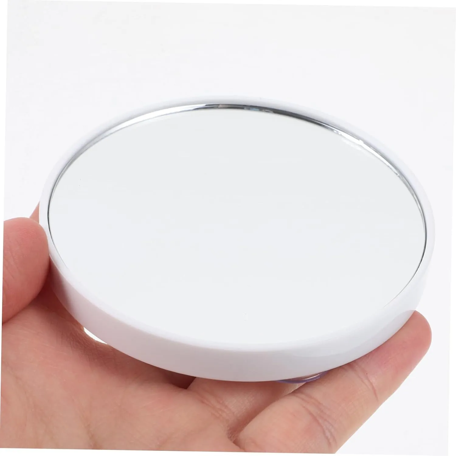 2pcs Suction Cup Makeup Mirror Easy Installation No-Drill Design for Bathroom Bedroom Portable Magnifying Mirror with Strong Hold High-Definition Reflection for Daily Use