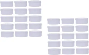 2sets Cosmetic Boxes Plastic Bottles Jars for Cream Storage Sunscreen Beauty Supplies 30pcs*2
