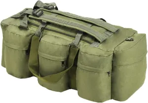 3-in-1 Army-Style Duffel Bag 23.8 gal Olive Green-694