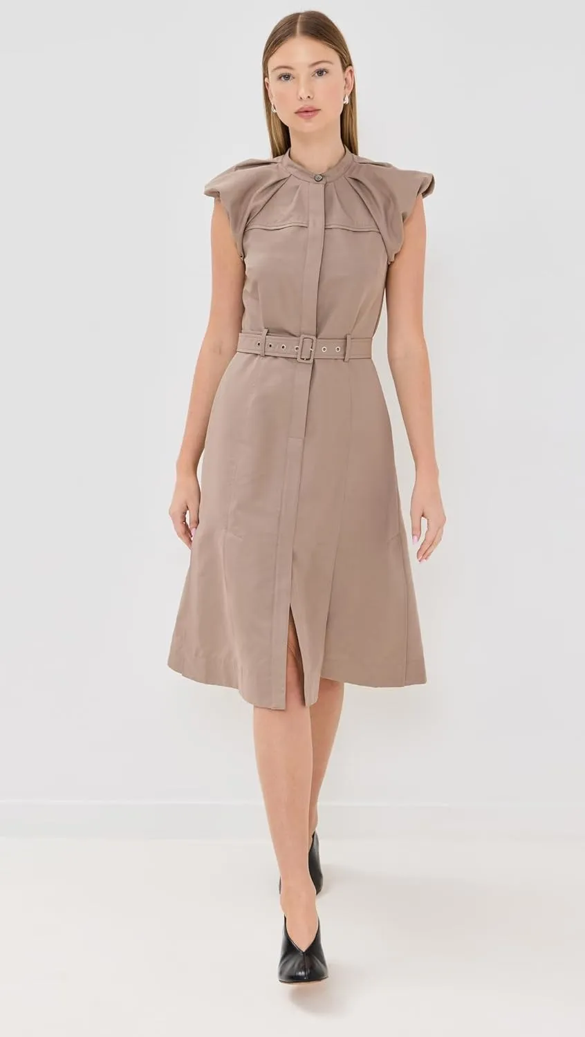 3.1 Phillip Lim Women's Puff Sleeve Belted Shirt Dress