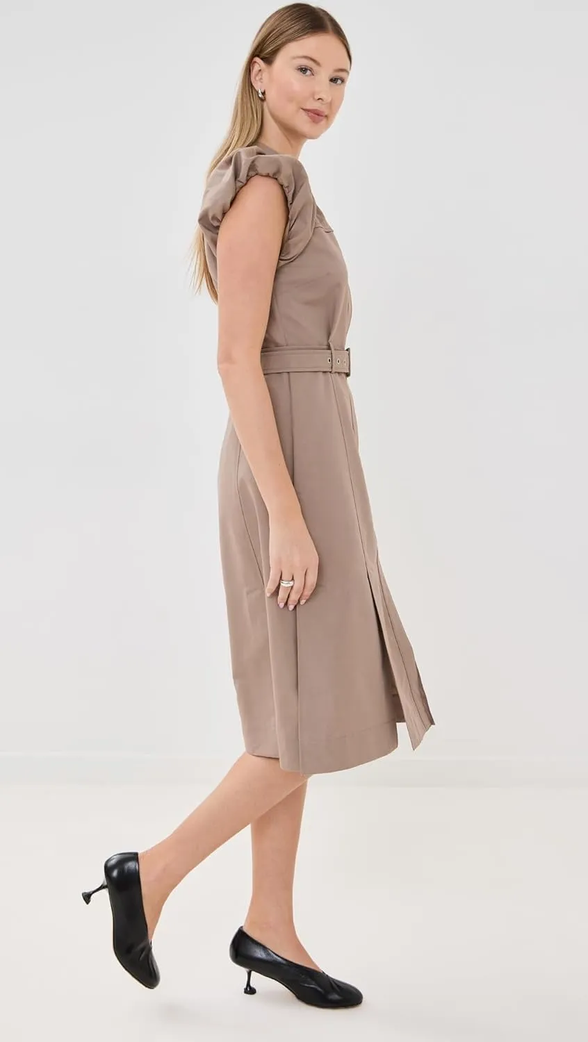 3.1 Phillip Lim Women's Puff Sleeve Belted Shirt Dress
