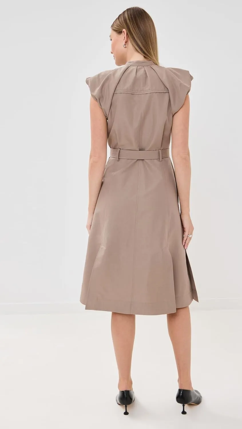 3.1 Phillip Lim Women's Puff Sleeve Belted Shirt Dress