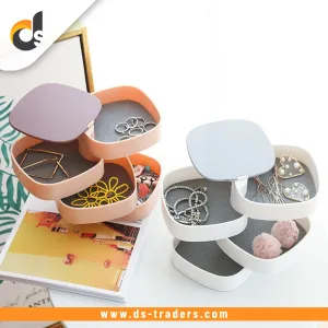 360° Rotating Jewelry Multi-layer Square Storage Organizer
