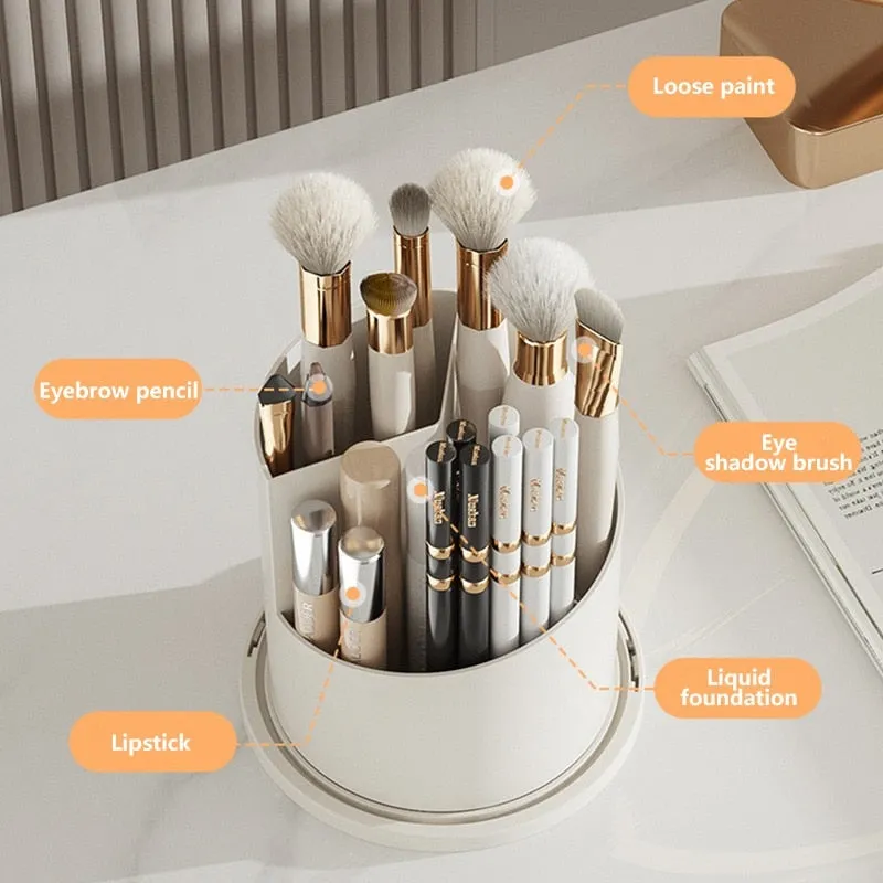 360° Rotating Makeup Organizer Luxury Brush Holder x