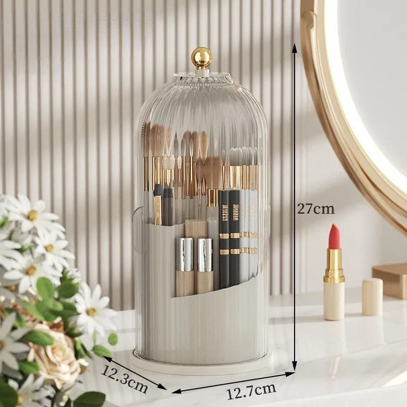 360° Rotating Makeup Organizer Luxury Brush Holder x