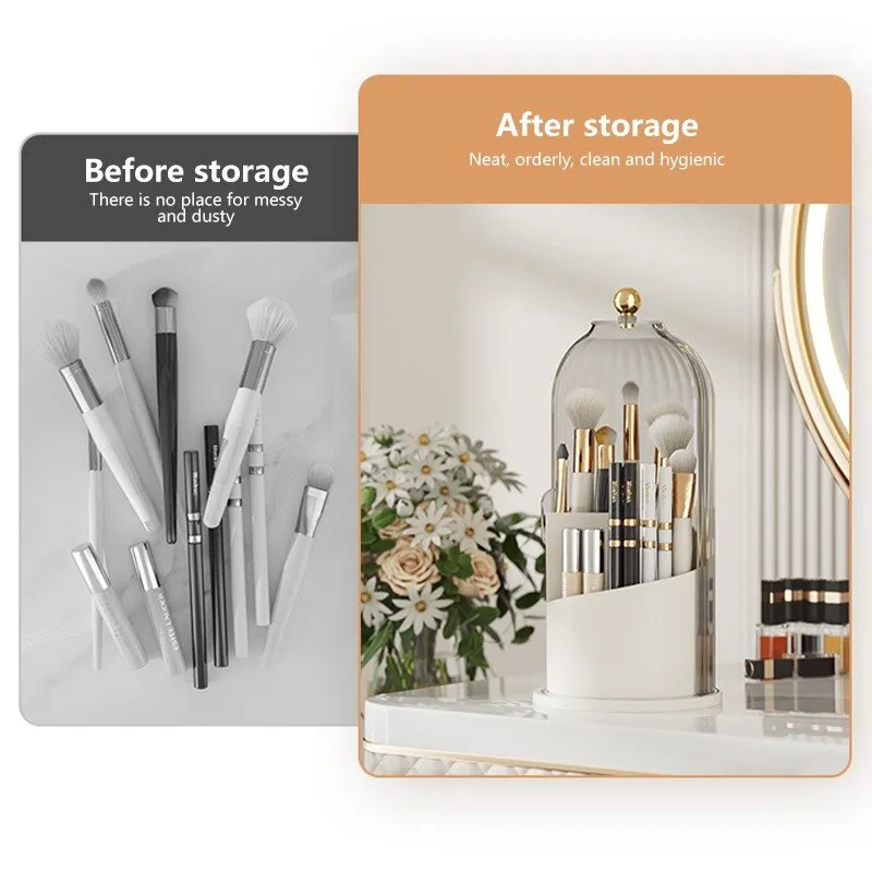 360° Rotating Makeup Organizer Luxury Brush Holder x
