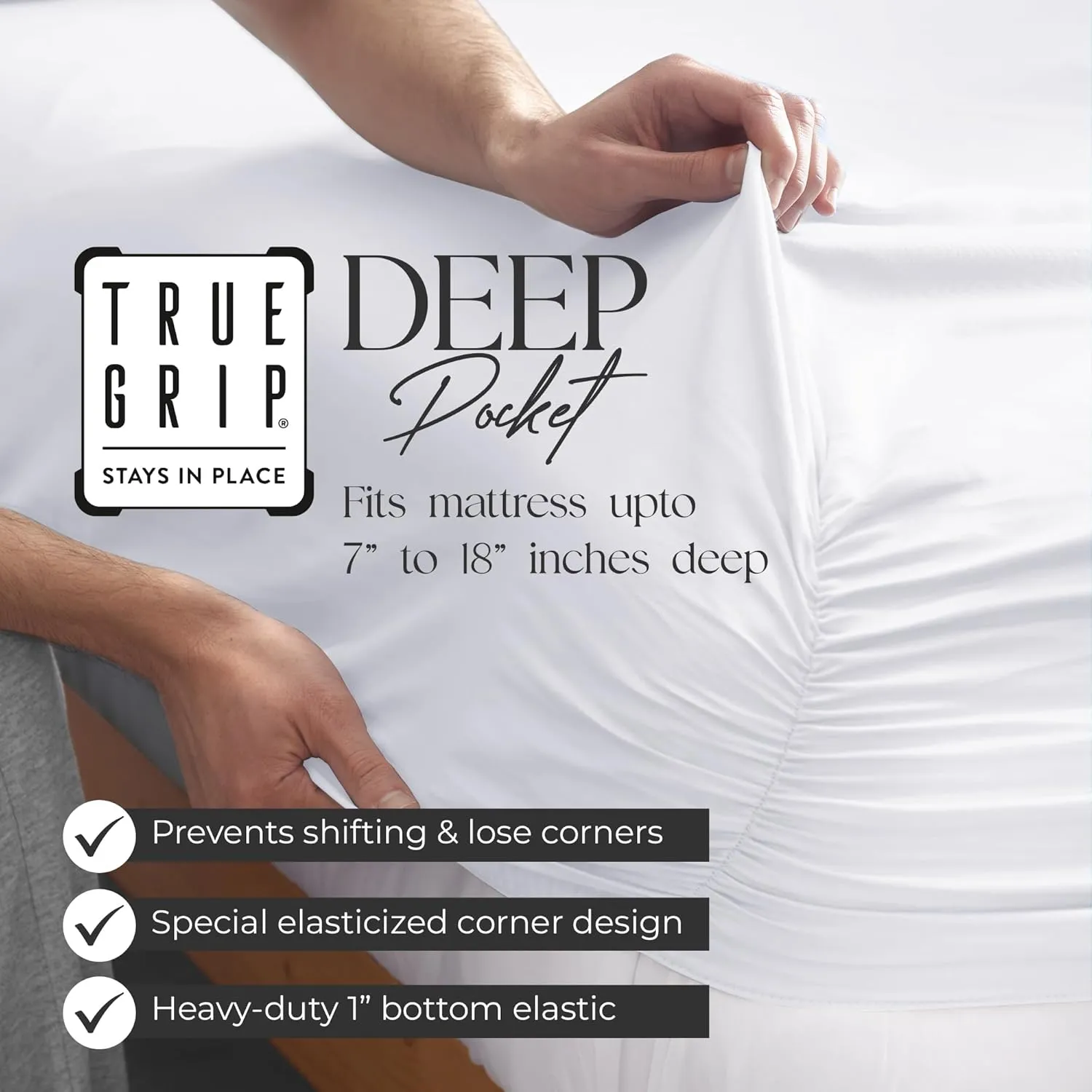 400 Thread Count Twin White Sheets, Hotel Luxury Back to School College Essentials Sheet Set, 100% Cotton Deep Pockets Percale Sheets for Twin Size Bed, Cool & Crisp, Easy Fit