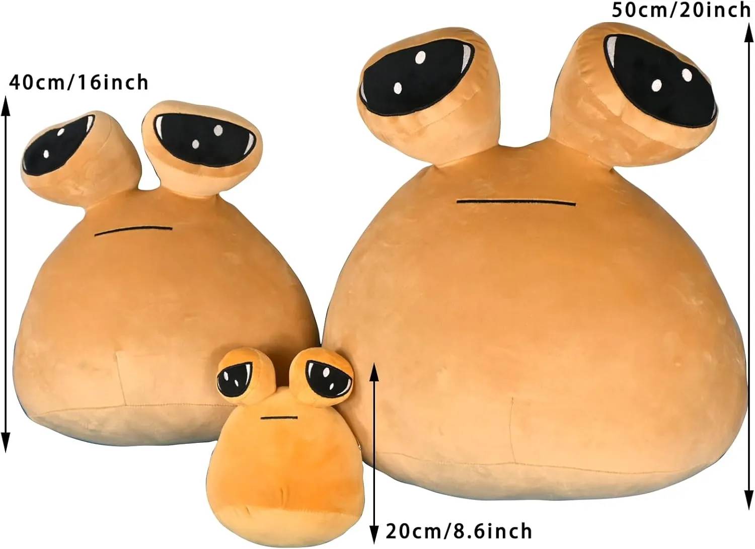 40cm/16 inch Alien Plush, Large Sad Alien, Sad Alien Plush, Emotion Alien Plushie Stuffed Animal Doll - Ideal Gift for Kids and Adults (16 inch)