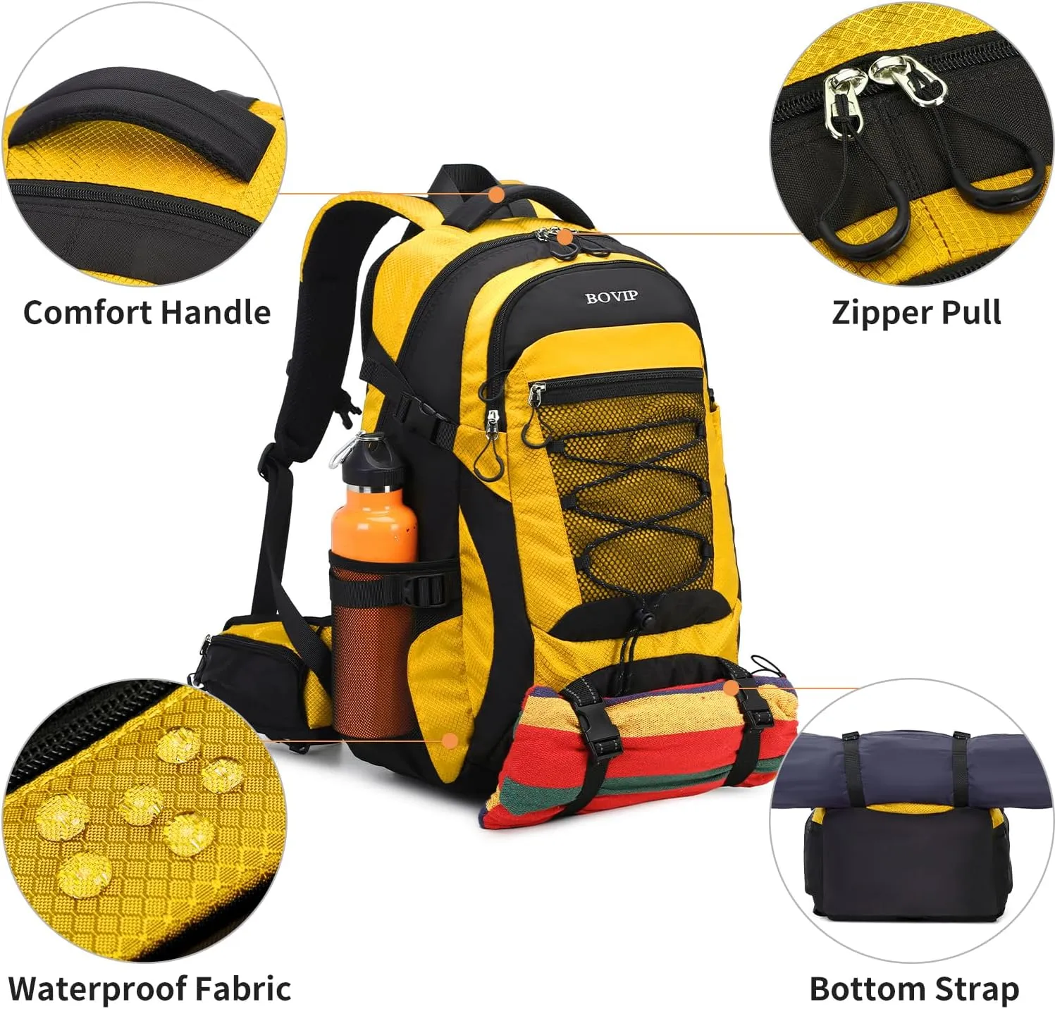 40L Hiking Backpack Waterproof Lightweight Daypack Travel Sports Camping Backpack for Men Women