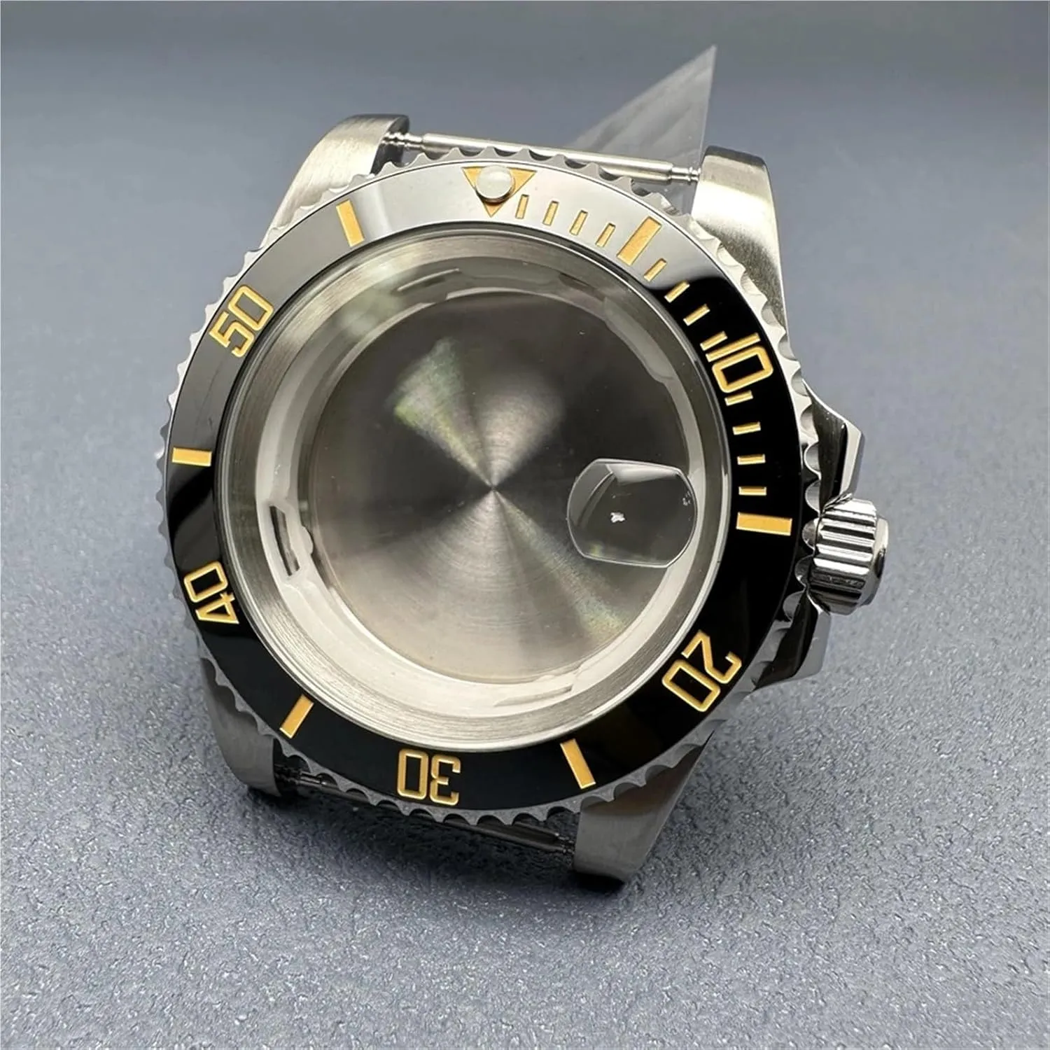 40mm Stainless Steel Watch Case Mechanical Watch Accessories Set for 8200/8215/2813/3804 Movement Men's