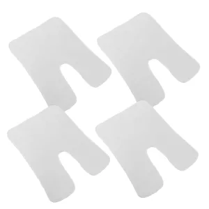 4pcs Soft Facial Cloths Split Design Towels for Esthetician for Cleansing Mask Removal and Facial Massage White Fleece Towels for Enhanced Comfort and Durability