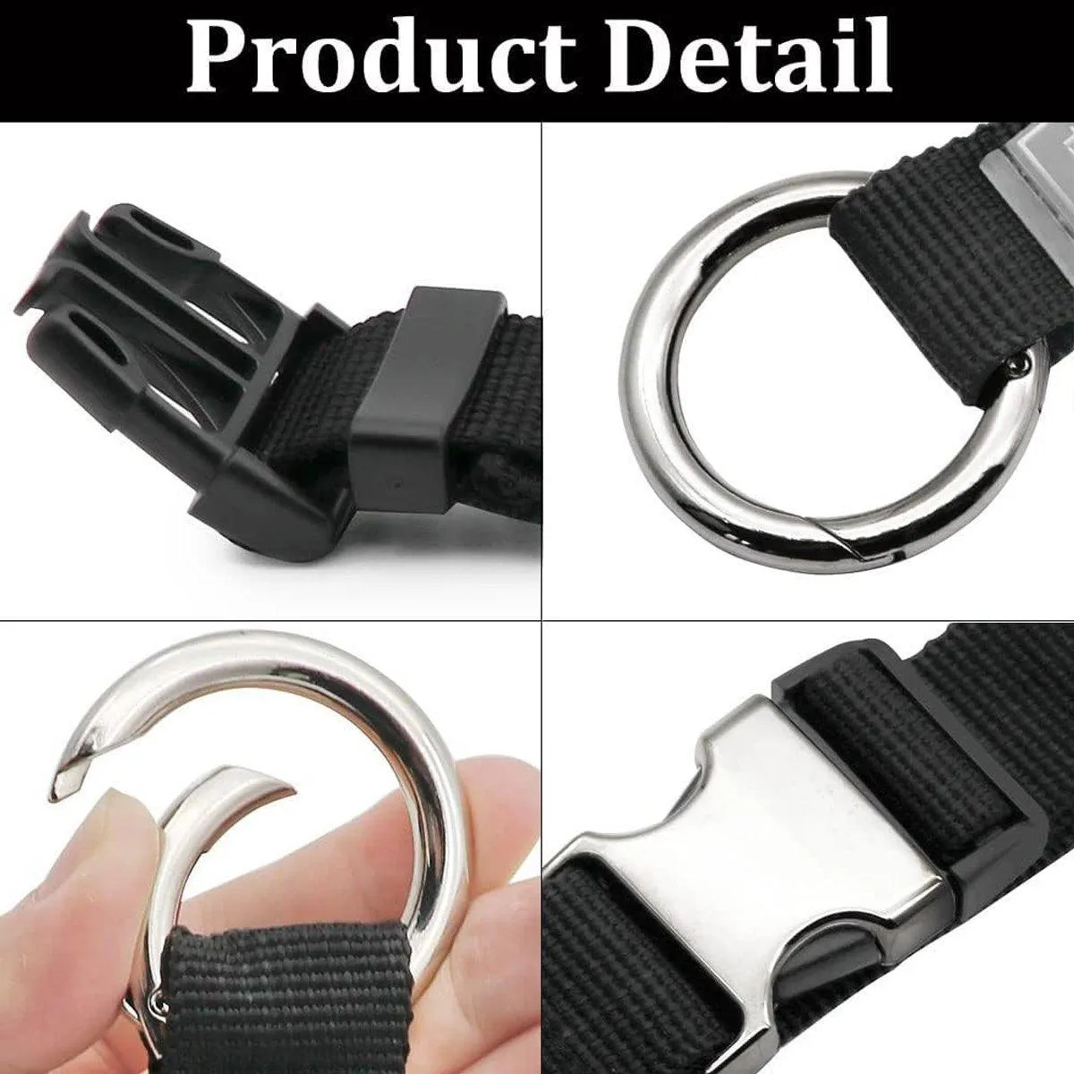 5PCS Luggage Anti Theft Multi-role Metal Buckle Hook Load Bearing Suitcase Strap