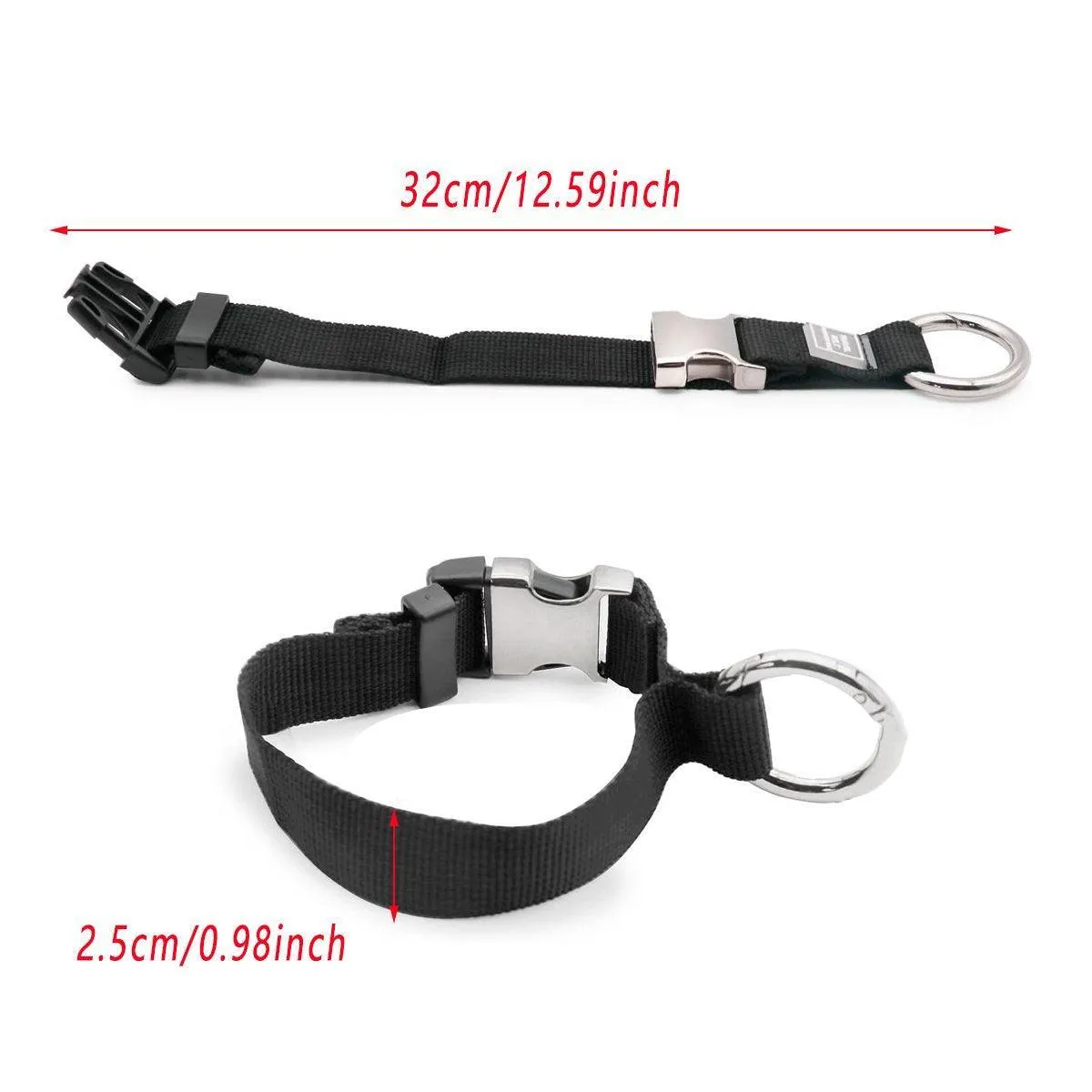 5PCS Luggage Anti Theft Multi-role Metal Buckle Hook Load Bearing Suitcase Strap
