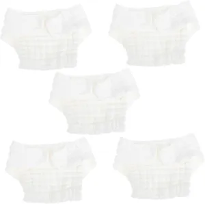 5pcs Newborn Diaper Cloth Newborn Reusable Baby Diapers Leakproof Breathable Washable for Night
