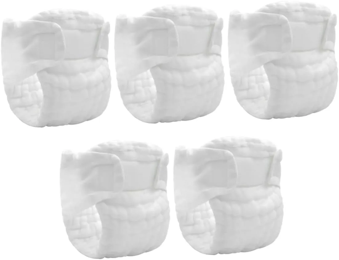 5pcs Newborn Diapers Cloth Diapers for Babies Washable Inserts Comfortable Portable Newborn Size