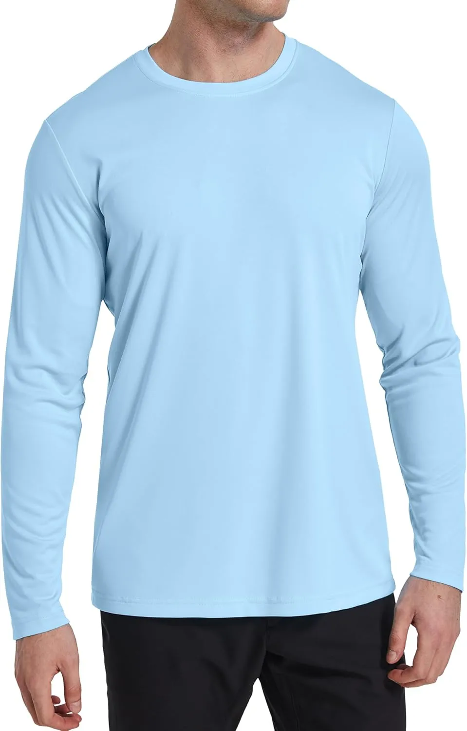6 Pack Men's Quick Dry Long Sleeve Shirts UPF 50  UV Sun Protection SPF Shirt Moisture Wicking T-Shirt for Casual Workout