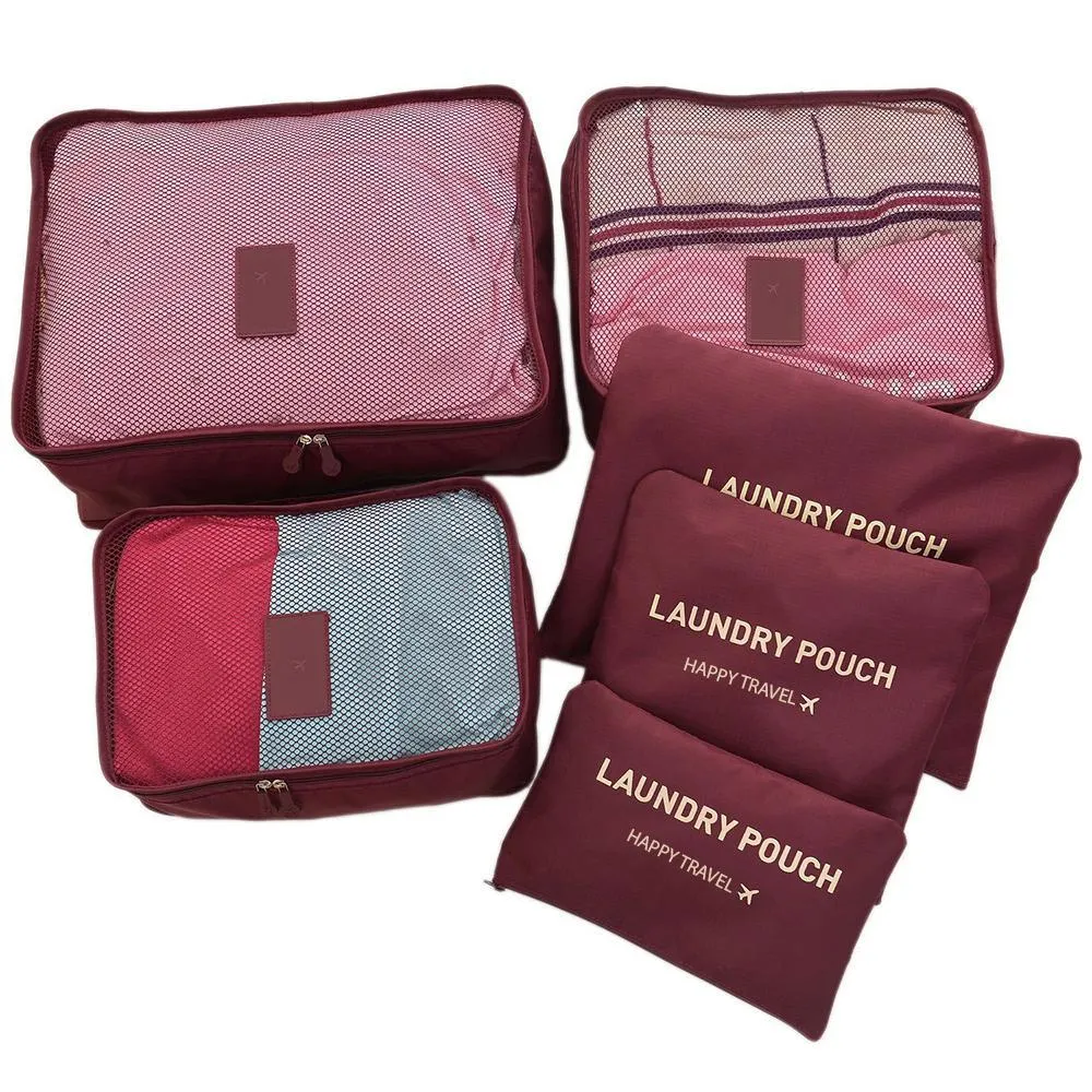 6-Piece: Travel Bag Set