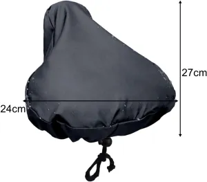 6xBike Seat Rain Cover Bike Seat Protector with Drawstring Waterproof Bike Accessories Rainproof Seat Cushion Pad Cover