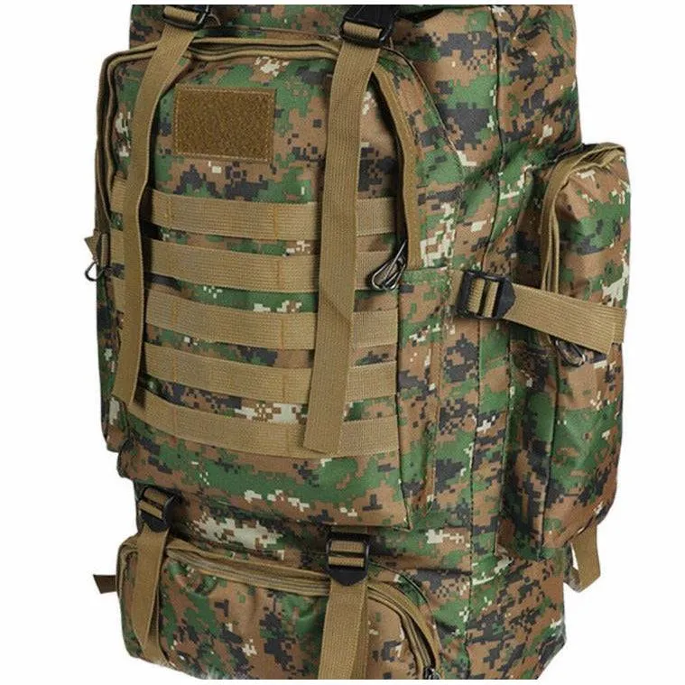 80L Military Tactical Backpack Rucksack Hiking Camping Outdoor Trekking Army Bag