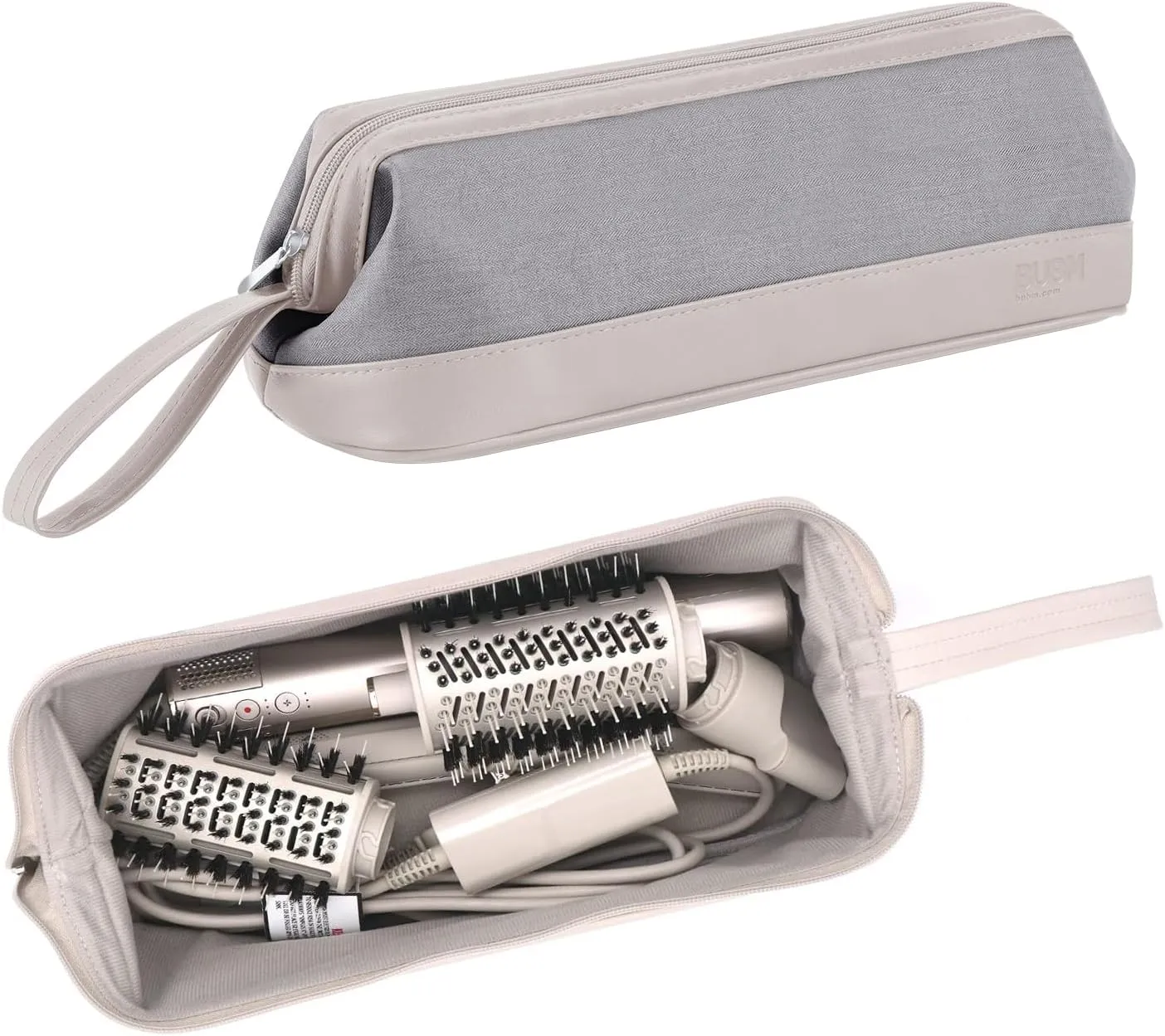 Airwrap Travel Case for Dyson/Shark Flexstyle, Complete Styler and Attachments Travel Pouch - Dark Gray