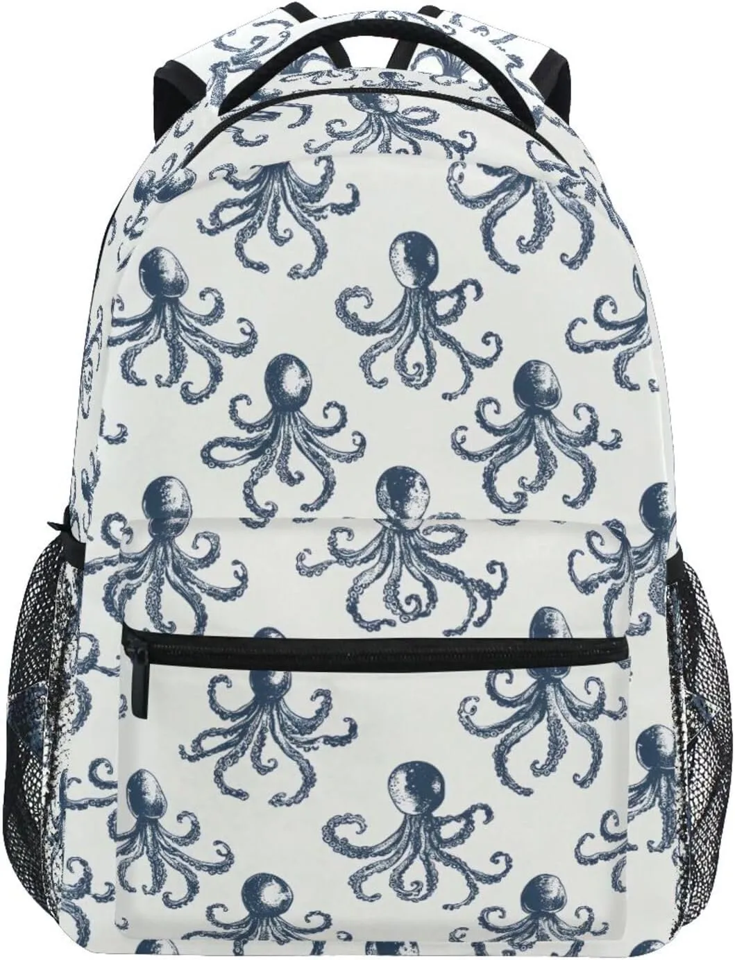 ALAZA Vintage Octopus Kids School Backpack for Boys Girls Teens Bookbag Travel Daypack Bag 16 inch
