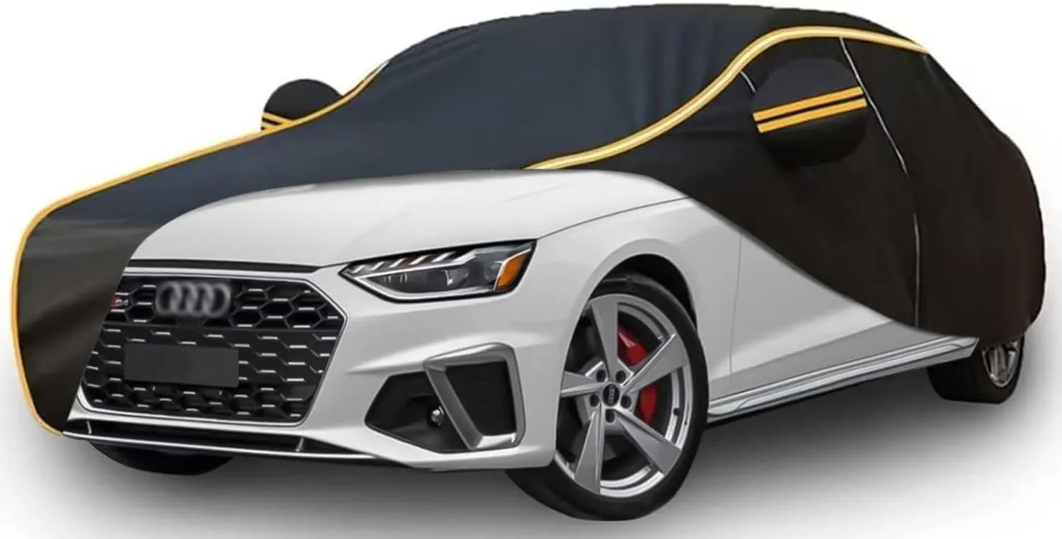 All Weather Waterproof car Cover for Audi A5 Sportback 2019 - Present,Zipper Cotton Universal, All-Weather UV Protection, Snow Proof, Wind Proof, dust Proof