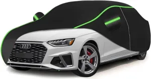 All Weather Waterproof car Cover for Audi100 1991-1994,Zipper Cotton Universal, All-Weather UV Protection, Snow Proof, Wind Proof, dust Proof