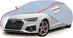 All Weather Waterproof car Cover for AudiA4 Avant 2004-2008,Zipper Cotton Universal, All-Weather UV Protection, Snow Proof, Wind Proof, dust Proof