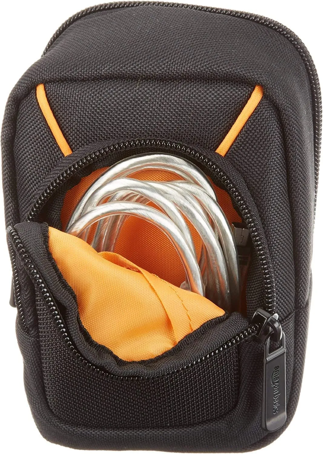 Amazon Basics Large Point and Shoot Camera Case, Interior Dimension 5.2 x3.2 x1 inches, Black, Solid