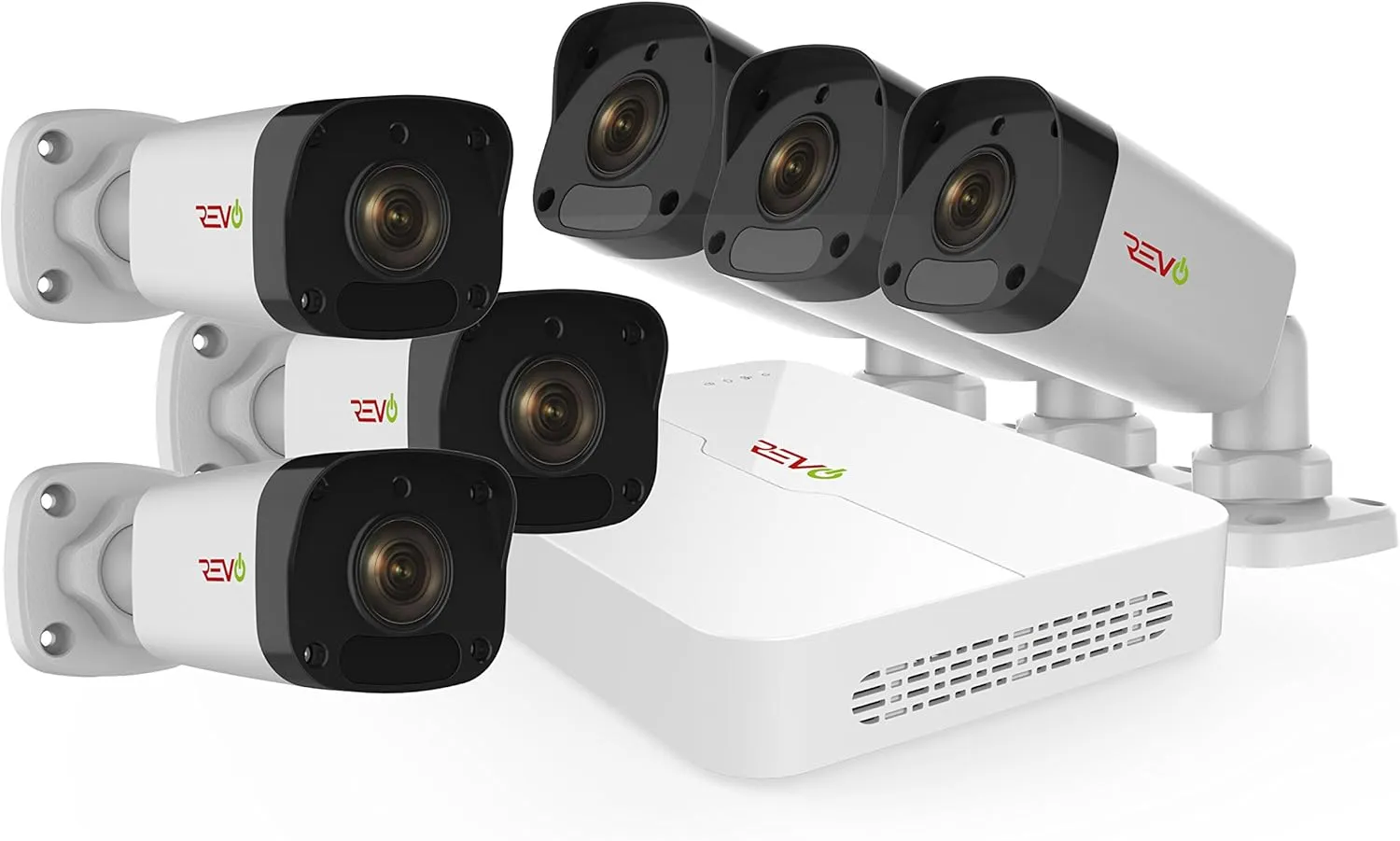 America Ultra HD 8 Ch. 1TB HDD IP NVR Video Security System, 6 x 2K (4MP) IR Indoor/Outdoor Bullet Security Cameras - Remote Access Via Smart Phone, Tablet, PC & MAC