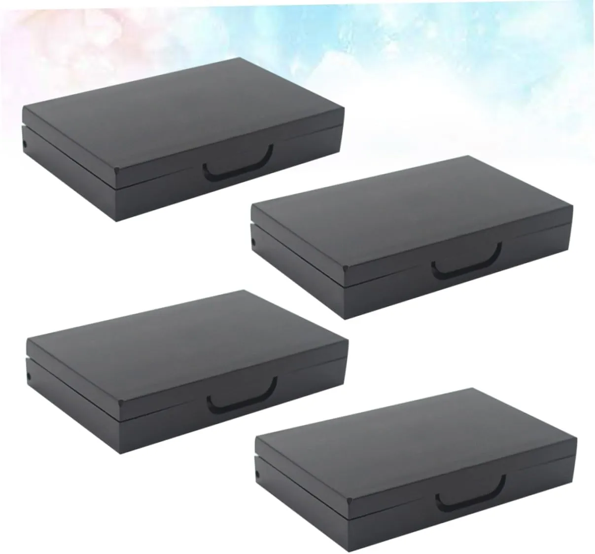 Angoily 12pcs Empty Eyeshadow Box Compartments Mini Palette for Daily Use and Travel Compact Design for Easy Carrying for Professional and Personal Makeup Applications Black