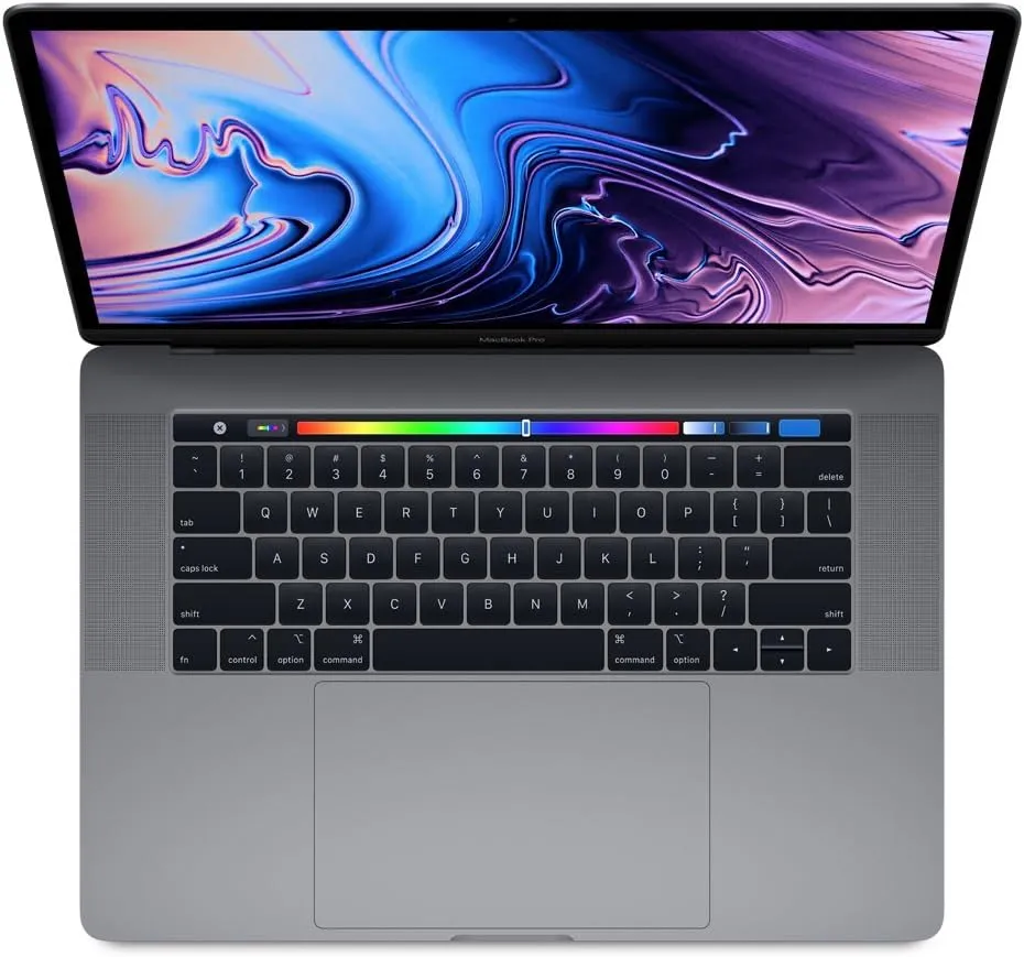 Apple 15.4in MacBook Pro Laptop (Retina, Touch Bar, 2.6GHz 6-Core Intel Core i7, 16GB RAM, 512GB SSD Storage) Space Gray (MR942LL/A) (2018 Model) (Renewed)