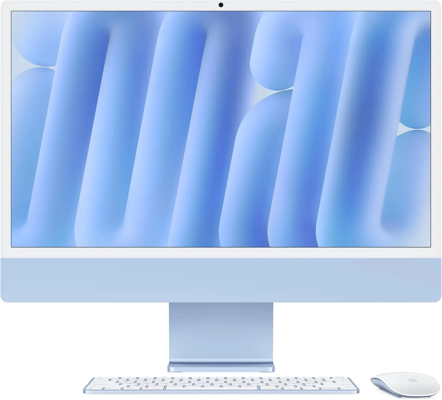 Apple 2024 iMac All-in-One Desktop Computer with M4 chip with 10-core CPU and 10-core GPU: Built for Apple Intelligence, 24-inch Retina Display, 16GB Unified Memory, 256GB SSD Storage; Blue