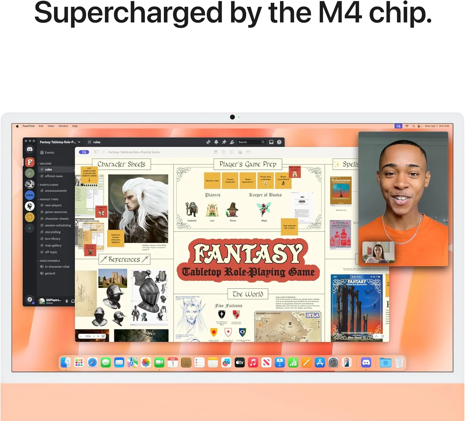 Apple 2024 iMac All-in-One Desktop Computer with M4 chip with 10-core CPU and 10-core GPU: Built for Apple Intelligence, 24-inch Retina Display, 16GB Unified Memory, 256GB SSD Storage; Orange