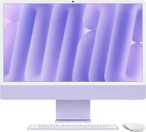 Apple 2024 iMac All-in-One Desktop Computer with M4 chip with 10-core CPU and 10-core GPU: Built for Apple Intelligence, 24-inch Retina Display, 16GB Unified Memory, 256GB SSD Storage; Purple