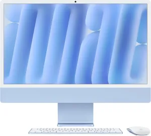 Apple 2024 iMac All-in-One Desktop Computer with M4 chip with 8-core CPU and 8-core GPU: Built for Apple Intelligence, 24-inch Retina Display, 16GB Unified Memory, 256GB SSD Storage; Blue