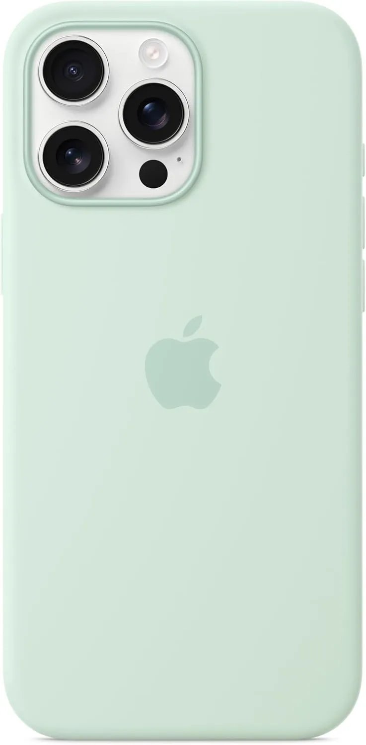 Apple iPhone 16 Pro Max Silicone Case with MagSafe and Camera Control - Aquamarine ​​​​​​​