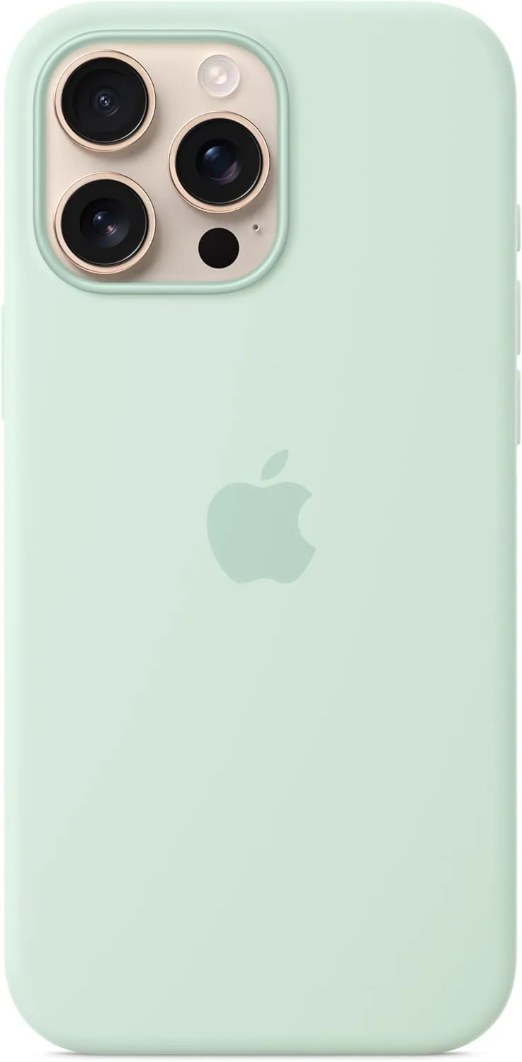 Apple iPhone 16 Pro Max Silicone Case with MagSafe and Camera Control - Aquamarine ​​​​​​​