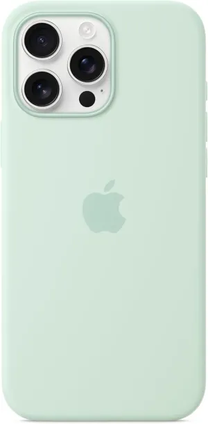 Apple iPhone 16 Pro Max Silicone Case with MagSafe and Camera Control - Aquamarine ​​​​​​​