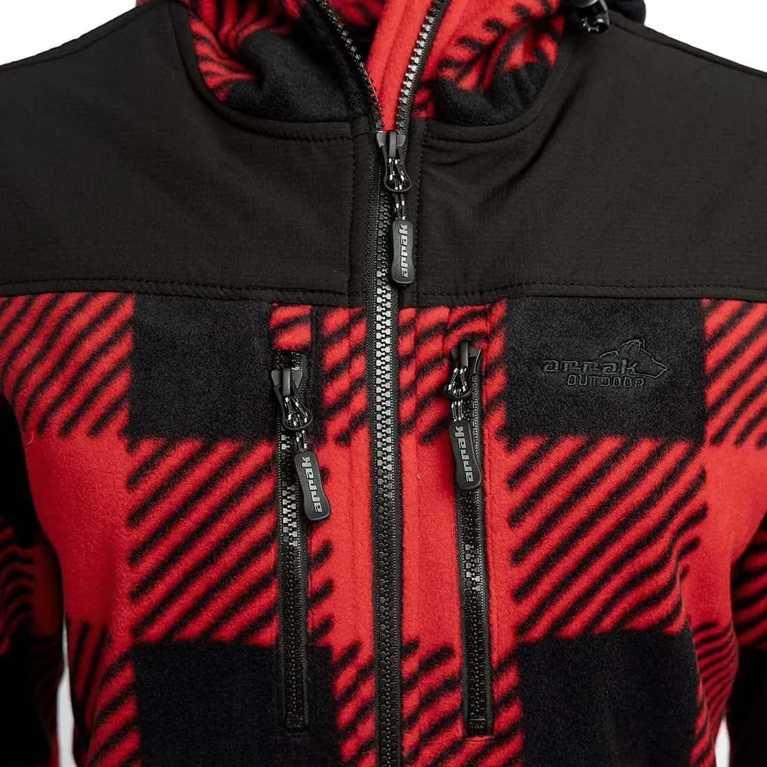 ARRAK OUTDOOR Canada Unisex Fleece Jacket, Unique Reinforcing Technique, Crosshatch Pattern, for Any Outdoor Adventure