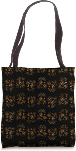 Art Deco Flower Pattern Design Tote Bag