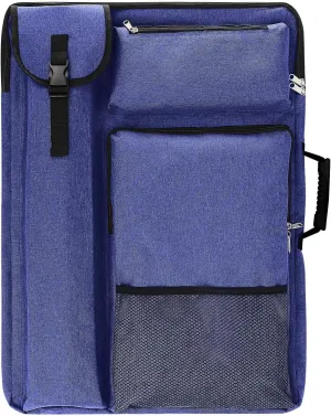 Art Portfolio Case 18 x 24,Portfolio Bag For Artwork/Board/project/drawing,Artist Backpack(Navy Blue).